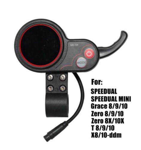 QS S4 LCD Display with Throttle for Zero 8 9 10 8X 10X 36V 48V 52V 60V